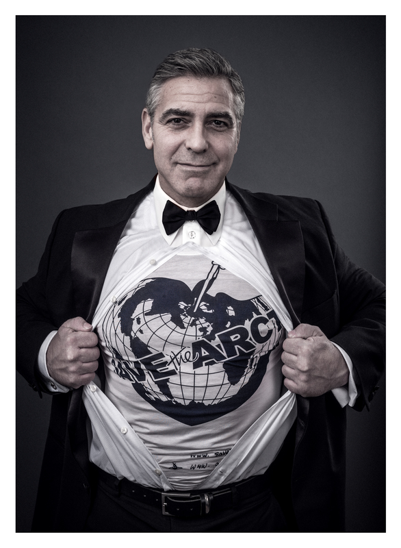 George Clooney Models ‘Save the Arctic’ T-Shirt