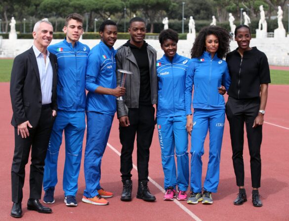 DOPPIATORE FEDERICO BUFFA-ATLETI-FIONA MAY-STEPHAN JAMES